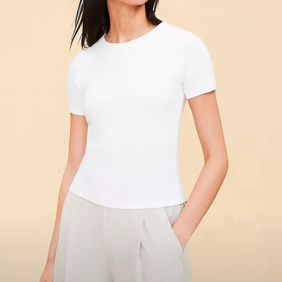Loft Lou & Grey Ribbed Bra Tee - Picture 1 of 4